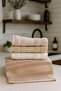 Luxury Softnes 4-Piece 30X50 cm Hand and Face Towel Set / Kitchen Towel - 3