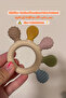 sandy BPA Free Baby Silicone Teethers Sensory Toy Easy to Grasp Infant Teething Toys Food Grade Chew - 2