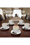 12 Piece Cup & Saucer Set Opal ware - 6