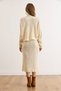 Women's Ecru Batwing Sweater Dress Knitwear Set Tkm-19000454 - 6