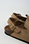 Lapaz Women's Vegan Leather Buckle Mink Sabo Slippers - 4