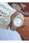 Steel Strap Women's Watch with Calendar 3 Atm Waterproof 2 Years Mechanism Warranty + Bracelet as a Gift - 2