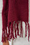 Women's Soft Textured Thick Shawl Scarf 15951 - Burgundy - 6