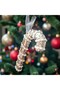New Year Cane Candy with Pearl Stripes 17cm Ast7243 - 3