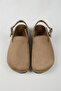 Lapaz Women's Vegan Leather Buckle Mink Sabo Slippers