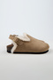Lapaz Fur Women's Vegan Leather Buckle Mink Sabo Slippers - 2