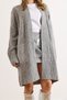Women's Gray Pocket Collar Detailed Soft Textured Knitwear Cardigan Hrk-19000322 - 4