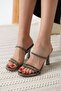Dorothy Heeled Platinum Women's Slippers
