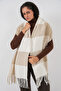 Women's Soft Textured Thick Shawl Scarf 15951 - Mink - 4
