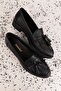 Genuine Leather Women's Classic Loafer Md.237 Black - 3