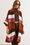 Women's Camel Hair Tile-Colored Thick Striped Knitwear Cardigan Hrk-19000337