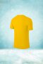 Men's Yellow Dri-Fit Plain Round Neck Short Sleeve T-Shirt S-3Xl - 2