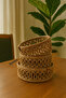 Jute Wicker 3-Piece Bathroom Basket Set Natural Wicker Organizer, Towel Storage Basket Decorative Bathroom - 6