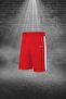 Men's Red Dri-Fit Pocket Unprinted Crew Neck Athlete T-Shirt Shorts Bottom Top Two-Piece Set (S -3Xl) - 3