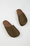 Tonala Women's Vegan Leather Buckle Khaki Sabo Slippers - 4