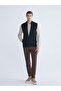 Standardfit Upright Roba Collar Men's Knitwear Vest from Uzg Store for Style Enthusiasts - 3