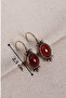 Authentic Earrings with Agate Stone