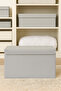 Mega Boy Hard Cardboard Backed Covered Gray Pouch Quilt and Blanket 70X40X30 cm - 4