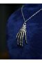 Skeleton Model Scary Hand Design Halloween Halloween Themed Steel Pendant - 5