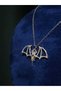 Bat Figure Halloween Halloween-Themed Scary Steel Pendant Minimal Design Steel Pendant - 5