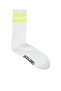 Jaceli Stripes Tennis Sock Men's White Socks - Jj12250739