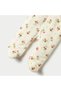 Floral Print Hooded Padded Closed Feet Sleepsuit with Long Sleeves - 4