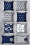 Double Sided Printed 43x43 Throw Pillow Cover Set of 8 Combination.