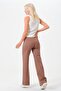 Maternity Wide Leg Jersey Pants with Adjustable High Waist Band Vi̇zon - 7