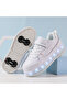 Kids Four Wheel Roller Shoes Rechargeable LED Flash Light Sneaker Skate Heelys Shoes - 2