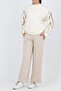 Girl's Wide-Legged Top and Bottom Set with Sleeve Accessories 12320 - 2