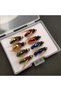 8pcs mix color Fly Fishing Flies Kit Artificial Bait Nymph Scud Fly Bug Worm Trout Fishing Flies Ins - 3