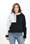 Puff 3-Thread Fleece Inside Asymmetric Color Block Belted Zippered Cardigan - 3