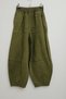 Women's Khaki Snow Washed Gabardine Shalwar Trousers – Relaxed Fit, Cotton