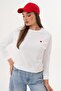 Women's Heart Embroidered Two-Thread Sweatshirt 255327 - 265045