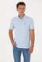 Men's Regular Fit Polo Collar Light Blue T-Shirt 50299661-Vr003