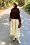Crew Neck Short Cardigan Bitter Brown
