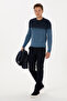 Men's Navy Blue Slim Fit Canvas / Chino Trousers 50308762-Vr033 - 3
