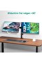 Dual LCD Monitor Desk Mount Stand Fully Adjustable, Fits Two 27" Screens (WL-M002) - 3