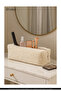 Cream Shk268 XL Size Plush Fabric, Hair Styling, Makeup and Travel Bag - 8