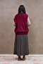 Burgundy Casual Sweater - 2