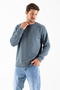 Men's crew neck j print 3-thread sweatshirt - light khaki - 25k 1101 - 4