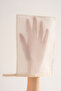 Set of 2 Ecru Facial Scrub and Body Bath Shower Scrub Exfoliating Gloves Floş Silk - 3