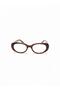Unisex Retro Oval Blueblock Glasses Brown |   Case and Cleaning Cloth Gift Set - 4