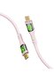 TransLine-CC200 USB-C Cable, 60W PD, 480Mbps, 2m Nylon Braided (Pink)