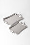 Set of 2 Stainless Steel Silver Trays – Patterned Serving and Presentation Tray, Anti-Tarnish, Fade-Resistant - 6
