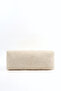 Cream Shk268 XL Size Plush Fabric, Hair Styling, Makeup and Travel Bag - 3
