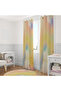 Sunny Rainbow Landscape Patterned Children's Room Single Wing Background Curtain 140X260 - 2