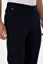 Men's Navy Blue Slim Fit Canvas / Chino Trousers 50308762-Vr033 - 5