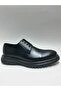 Genuine Leather Lace-Up Lightweight Eva Sole Black Comfortable Classic Men's Shoes - 2