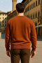 Unisex Winter Comfortable Long Cinnamon Loose Sweater - 2